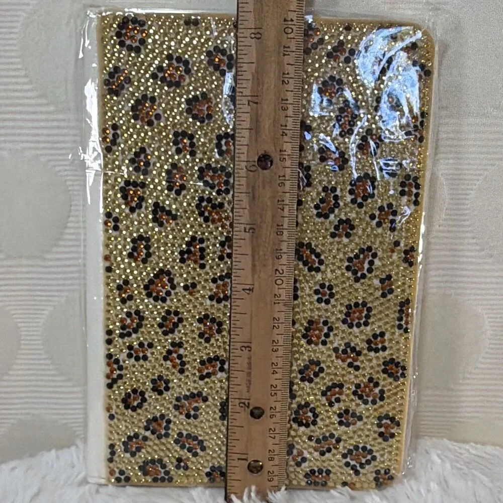 STENES iPad Mini 4 7.9 Case 360 Rotating Stand Rhinestone Leopard Bling